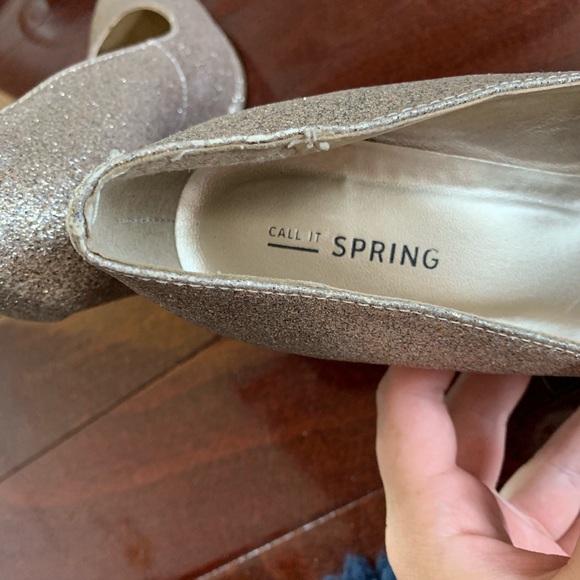 Call It Spring closed toed sparkly heels - Picture 6 of 7